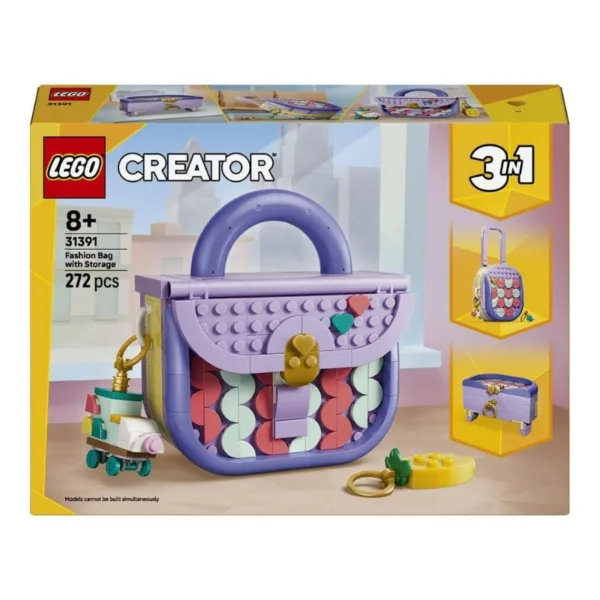 LEGO Creator 3-in-1 Art Fashion Bag Building Set (31169) Fashion Toy & Desk Decor – 6585570