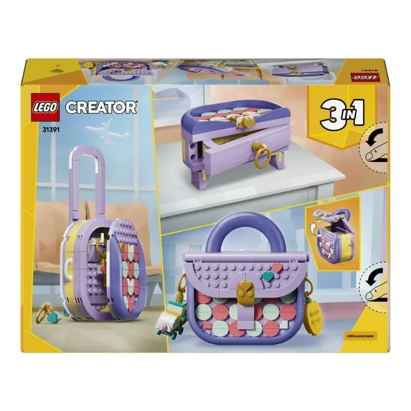 LEGO Creator 3-in-1 Art Fashion Bag Building Set (31169) Fashion Toy & Desk Decor - 6585570 - Image 9