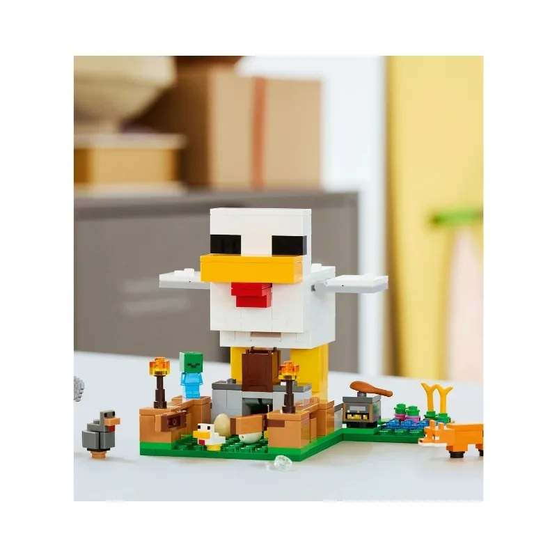 LEGO Minecraft 21585 Chicken Egg-Laying Coop Set with Minifigures - 6585522 - Image 5