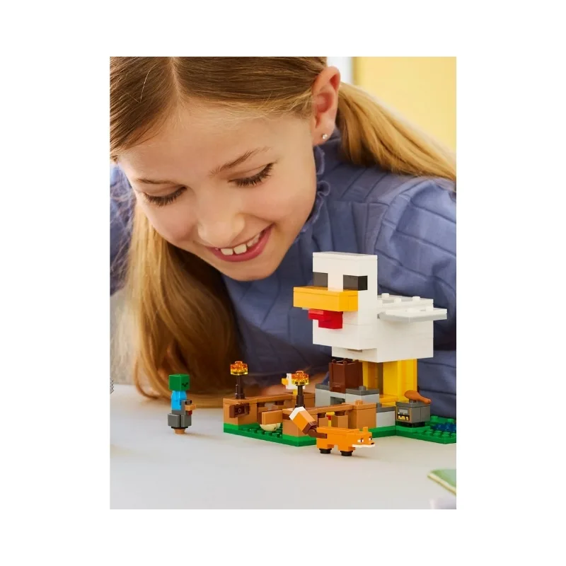 LEGO Minecraft 21585 Chicken Egg-Laying Coop Set with Minifigures - 6585522 - Image 6