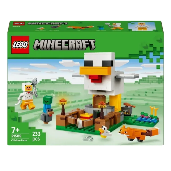 LEGO Minecraft 21585 Chicken Egg-Laying Coop Set with Minifigures – 6585522