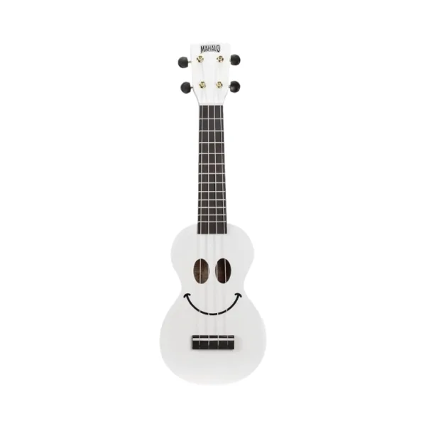 Mahalo U-Smile Series Soprano White Ukulele with Bag – U-SMILE WT