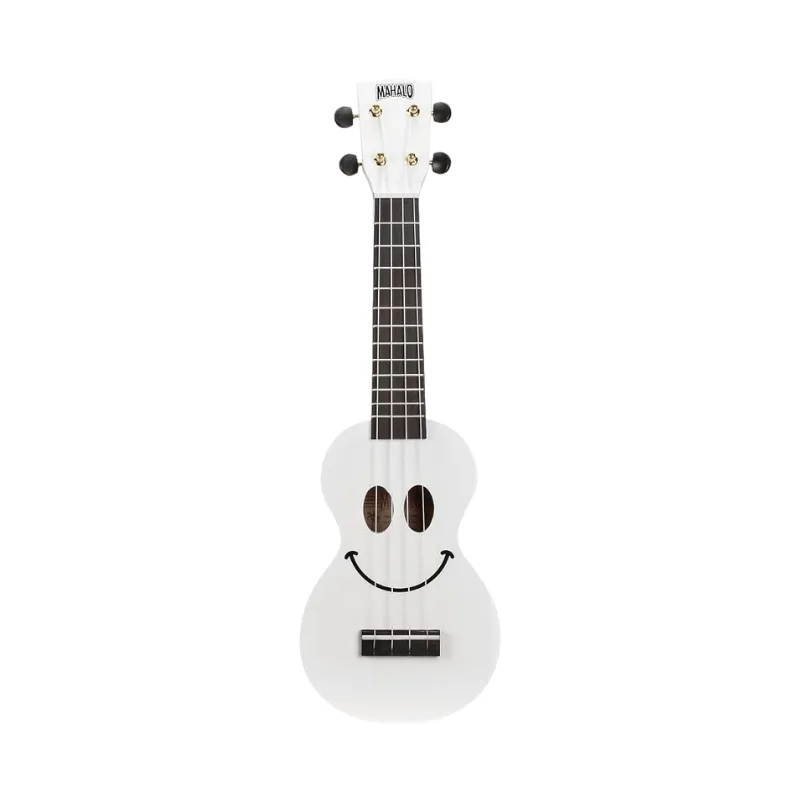 Mahalo U-Smile Series Soprano White Ukulele with Bag - U-SMILE WT - Image 2