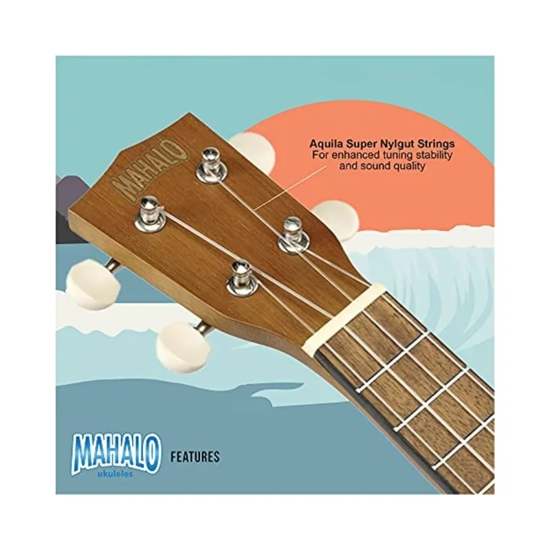 Mahalo Ukelele Kahiko Transparent Brown - MK1TBR - Image 3