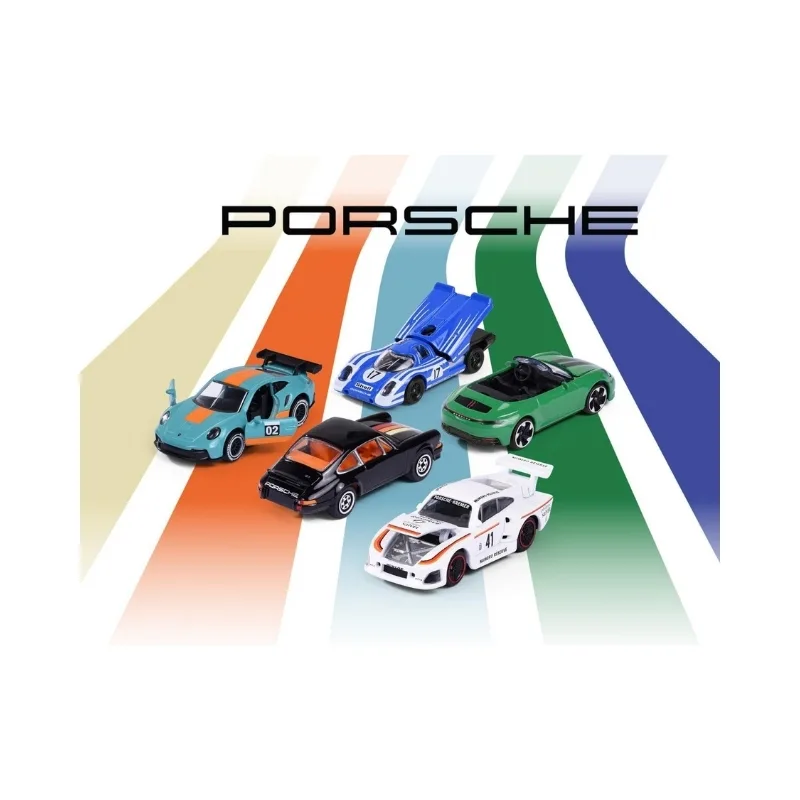 Majorette Porsche 5-Piece Die-Cast Gift Set (1:64 Scale) - 8502105002 - Image 5