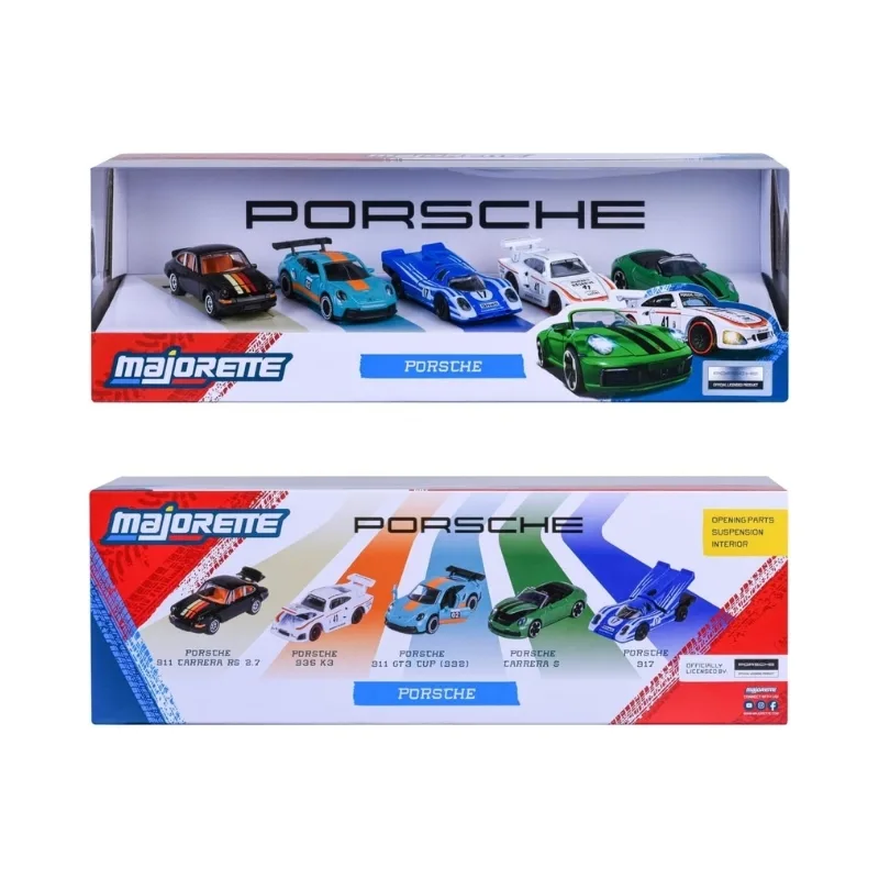 Majorette Porsche 5-Piece Die-Cast Gift Set (1:64 Scale) - 8502105002 - Image 6