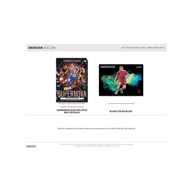 Panini 2025-26 Obsidian Soccer Hobby International Box - 19368 - Image 2