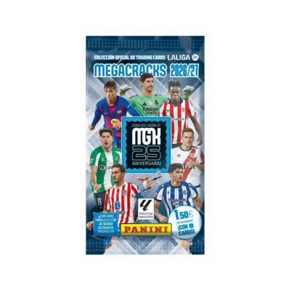 Panini  La Liga  Megacracks 2026-27 Trading Card Box – 25th Anniversary Edition ( Pre Order) – 9047