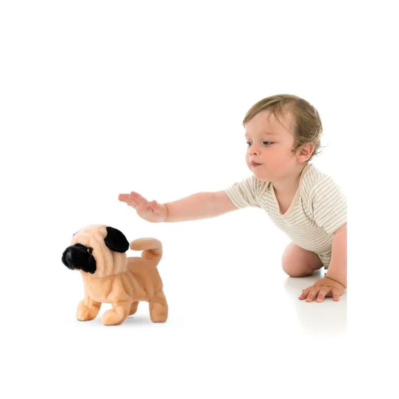 Pugs At Play Walking Pug Battery Operated Interactive Plush Toy - ST-PAP28 - Image 5