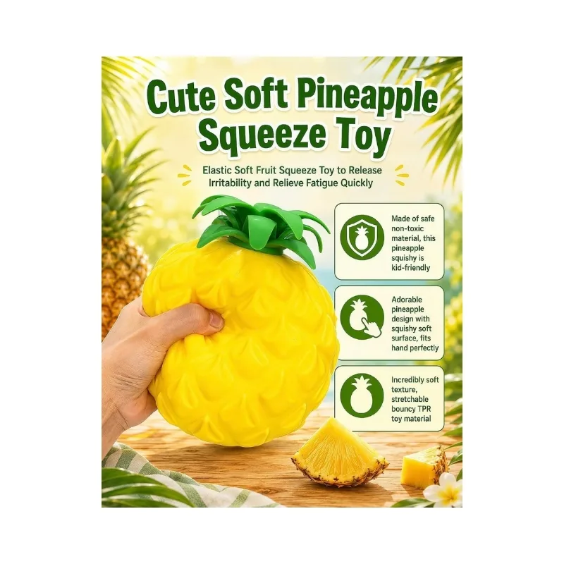 SoftMart: Big Pineapple Scented Slow-Rising Jumbo Squishy Toy - D2871 - Image 5