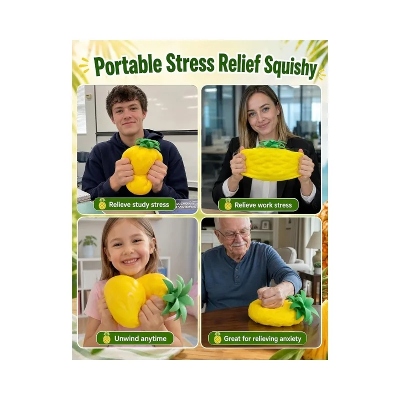 SoftMart: Big Pineapple Scented Slow-Rising Jumbo Squishy Toy - D2871 - Image 6
