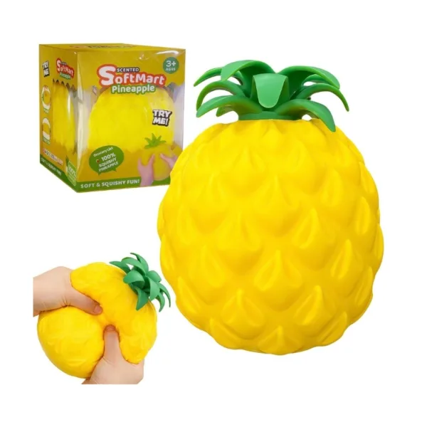 SoftMart: Big Pineapple Scented Slow-Rising Jumbo Squishy Toy – D2871