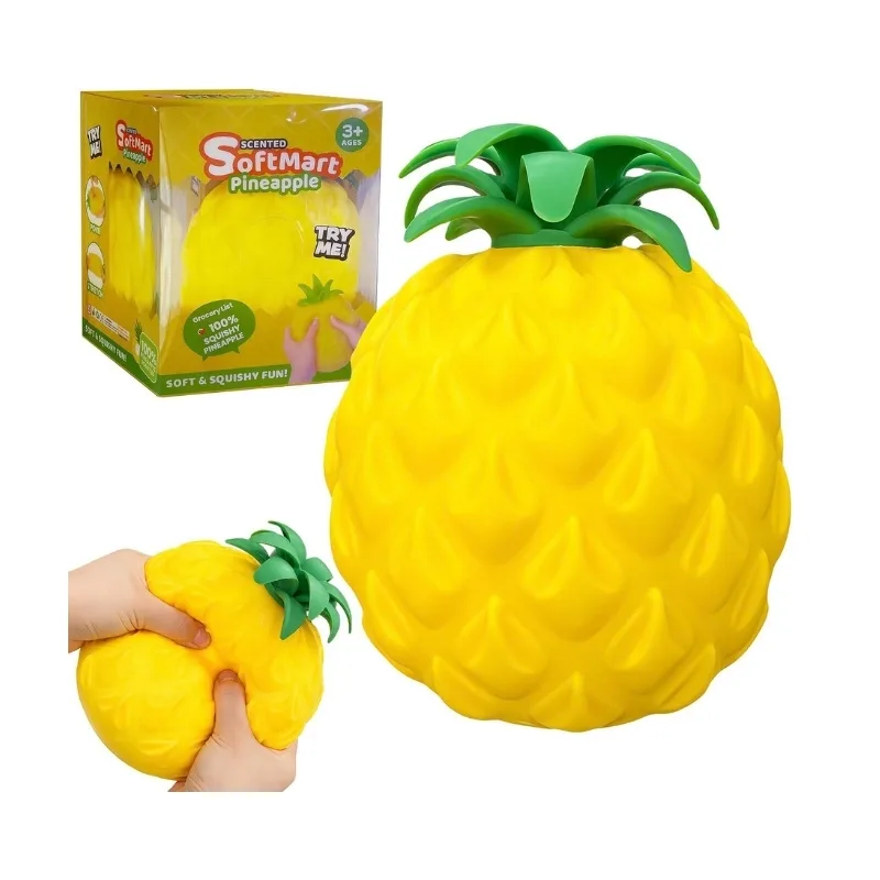 SoftMart: Big Pineapple Scented Slow-Rising Jumbo Squishy Toy – D2871