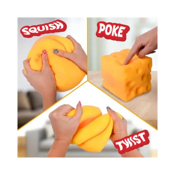 SoftMart: Squeeze Cheese Slow-Rising Jumbo Squishy Toy – D2881