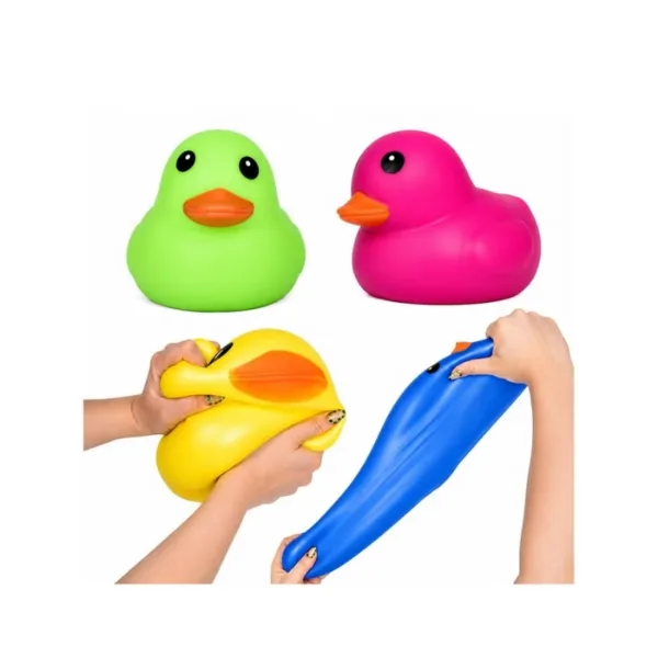 Squish Mart Jumbo Duck 4 Colors Assortment (Random 1pc) TPR – SQUISH-9429