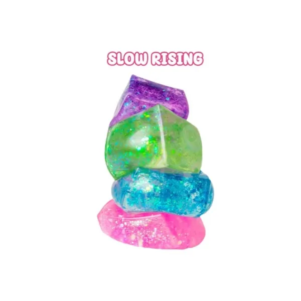 Squish Mart SQSH Glitter Ice Cube Maltose 7 cm Soft Squeeze Toy Random 1 Pc – SQUISH-9449