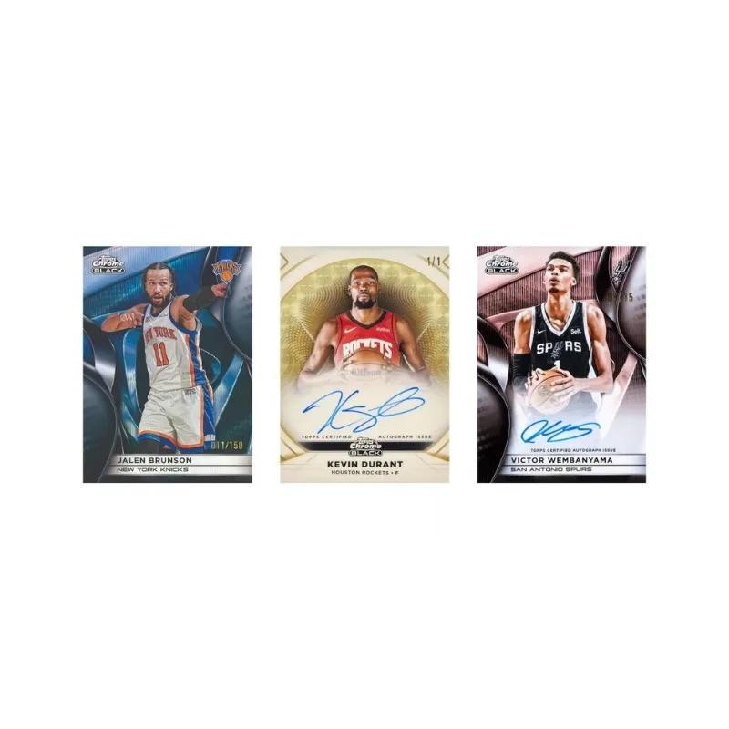 Topps 2025-26 Chrome Black Basketball Hobby Box - 16063 - Image 3