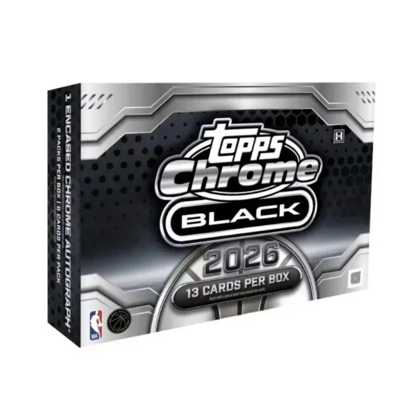 Topps 2025-26 Chrome Black Basketball Hobby Box – 16063
