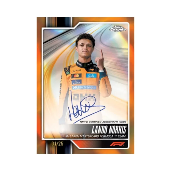 Topps 2026 Chrome Formula 1 Racing Trading Cards Mega Box (6 Packs) – 62840