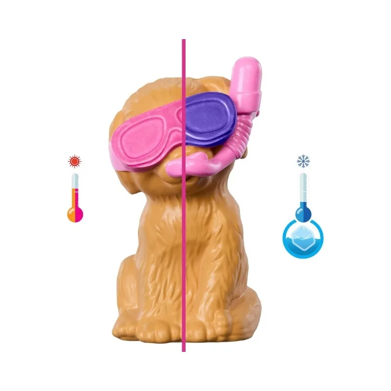 Barbie Puppy Pool Party Playset with Doll 2 Pets & Color-Change Accessories - JBF35 - Image 3