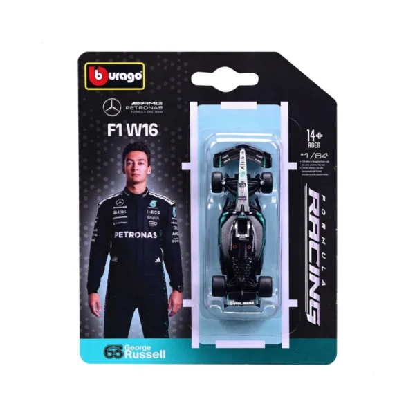Bburago 1:64 Mercedes-AMG F1 W16 #63 George Russell – 18-58002 (#63)