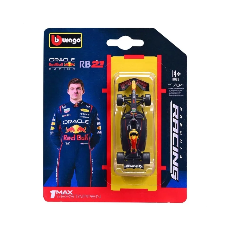 Bburago 1:64 Oracle Red Bull Racing RB21 #1 Max Verstappen - 18-58003(#1) - Image 4