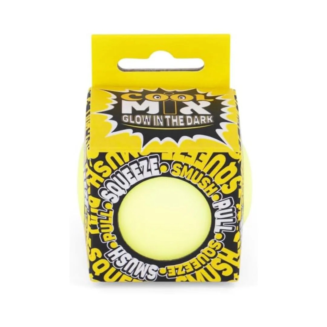 A 6cm glow-in-the-dark ball in assorted colors, showcasing a cool mix of vibrant hues for nighttime play.