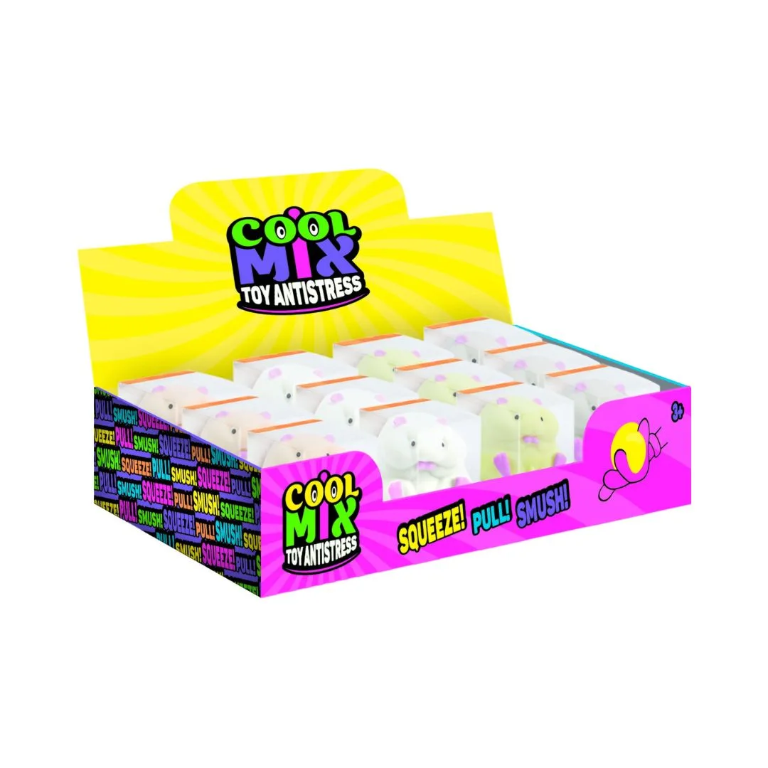 A display of assorted Cool Mix Hamsters in various colors and poses, showcasing their playful nature.