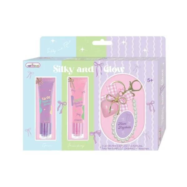 Hot Focus – Silky and Glow Lip Oil With Keychain Set – 102BT