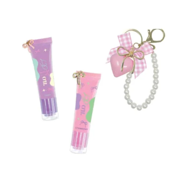 Hot Focus – Silky and Glow Lip Oil With Keychain Set – 102BT