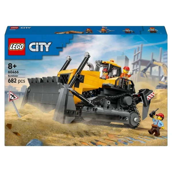 LEGO City 60466 Yellow Bulldozer Construction Toy Playset – 6526308