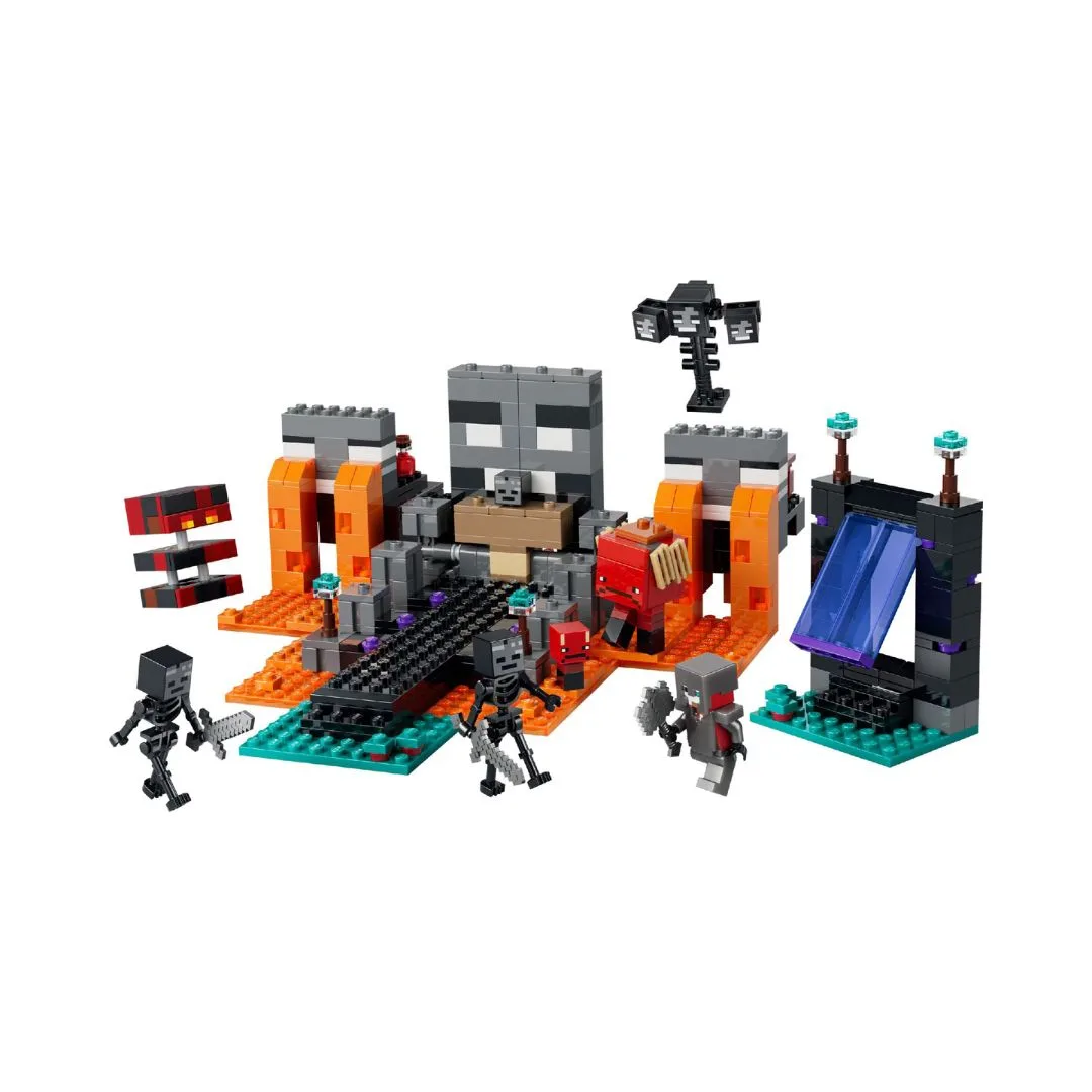LEGO Minecraft Wither Battle set 21590 featuring characters and buildable elements for an engaging gaming experience.