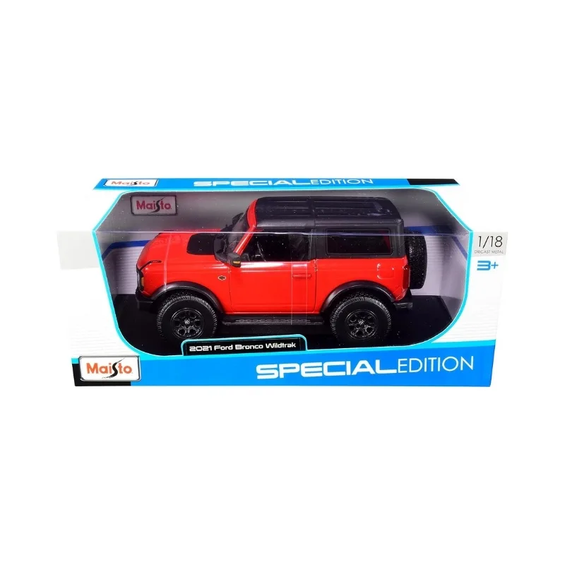 Maisto 1:18 2021 Special Edition Ford Bronco Wildtrak Red Diecast Model - 31456 RD - Image 6