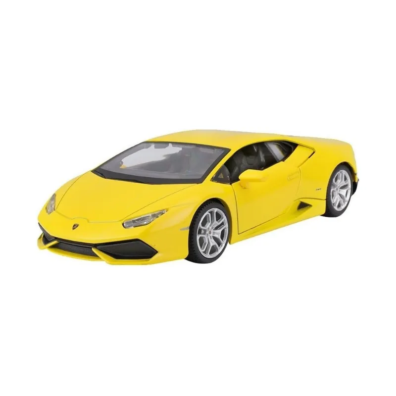 Maisto 1:24 scale model of a Lamborghini Huracán Coupe in special edition design, showcasing sleek lines and vibrant color.