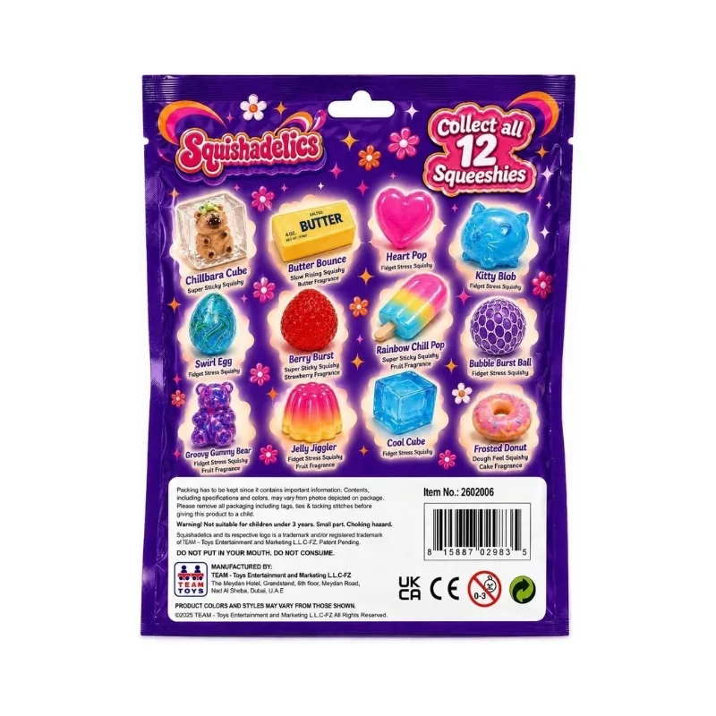 Squishadelics: Series 1 Squishy Surprise Mystery Pack (1 Figure Inside) 2604007 - Image 3