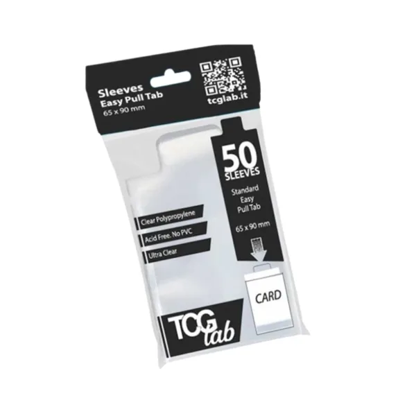 TcgLab Bustine Protettive Easy Pull Tab Ultra Clear 50 micron – 390496