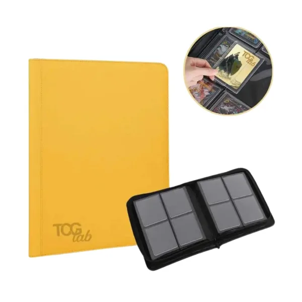 TcgLab 9-Pocket Toploader Album 252 Cards (Yellow) – 391219